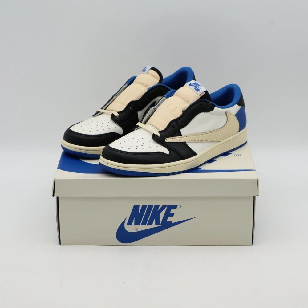 DM7866-140 Travis Scott fragment design Nike Air Jordan 1 Low OG SP (Men's)